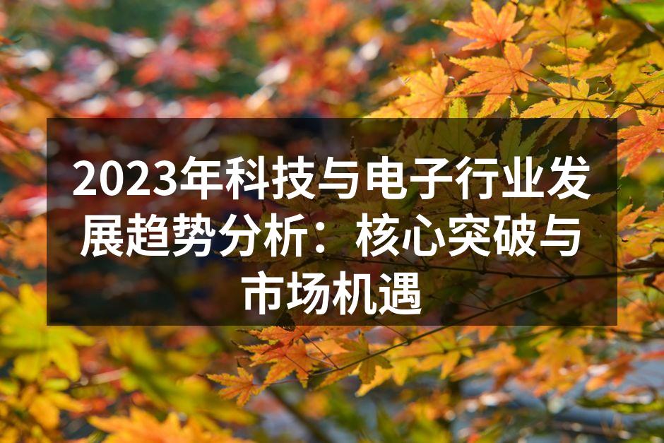 科技行业的快速发展
